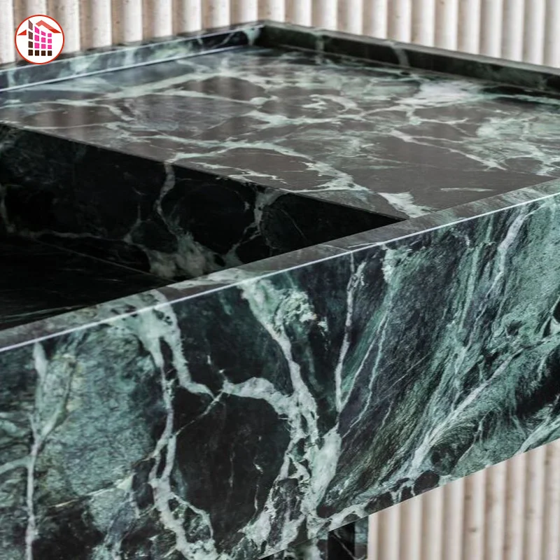 New Product Launch Natural Green Marble Large Slab Tabletop Tiles Exotic Green Marble Interior Wall and Floor Tiles Green Marble