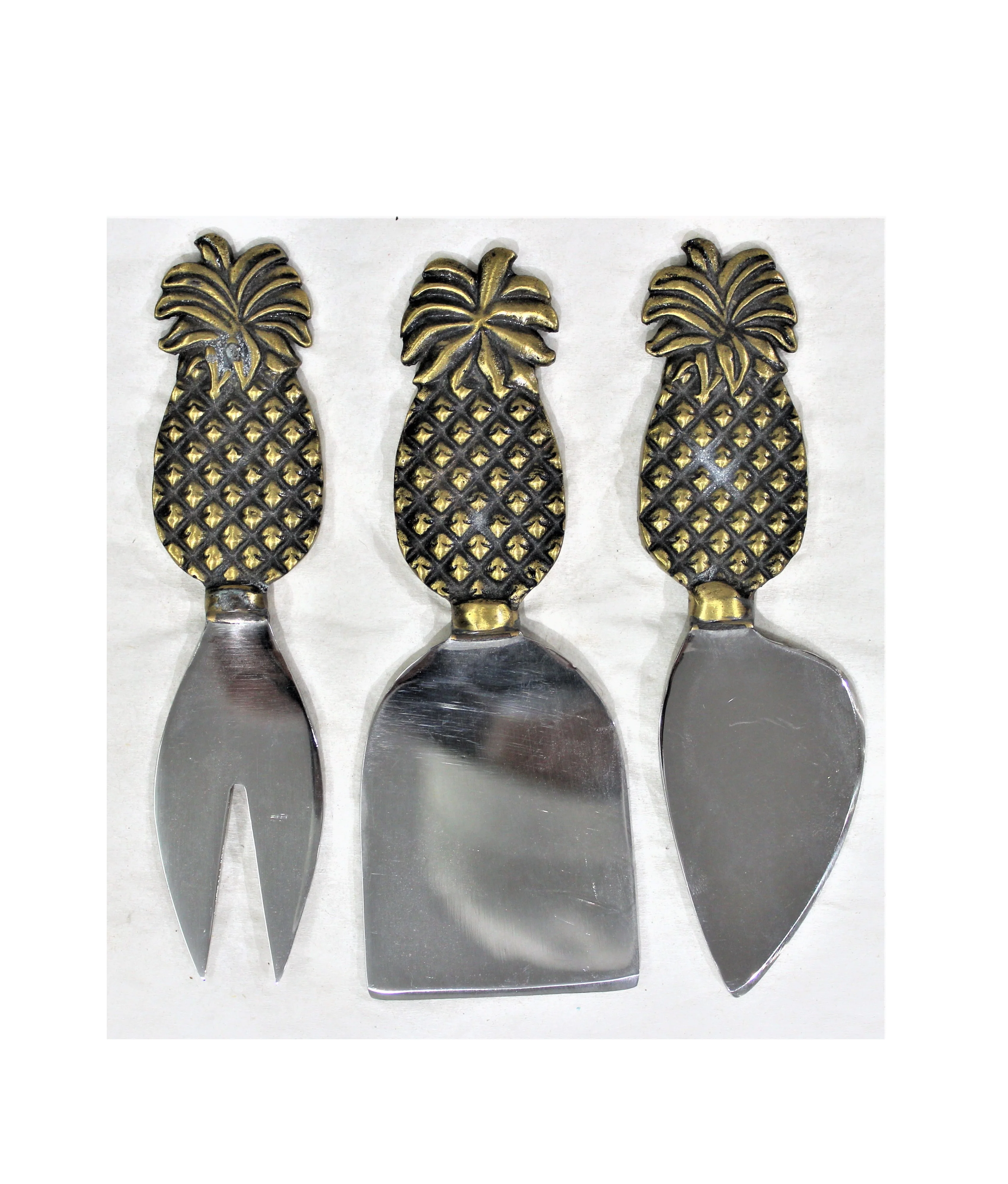 Creative Golden Brass Branch Handle Cheese Knife Cutter Tool Home Hotel Kitchen Use Accessories Fruit Vegetable Slicer Set