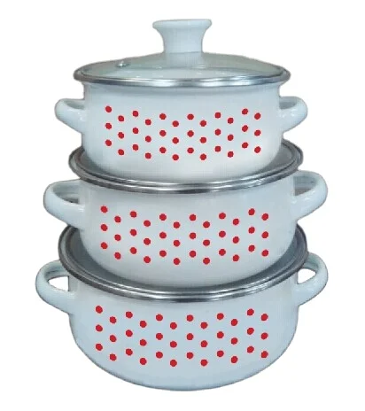 AVON Ollas De Peltre ENAMEL THICK QUALITY BELLY SOUP POT MINI SMALL SIZE PERIUK KECIL WITH HANDLE 12CM/14CM/16CM OLLAS DE PELTRE