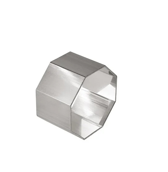 Зеркало в форме бриллианта акриловое кольцо для салфеток персонализированное гравированное имя серебряное золото классические свадебные вечеринки металлический стол