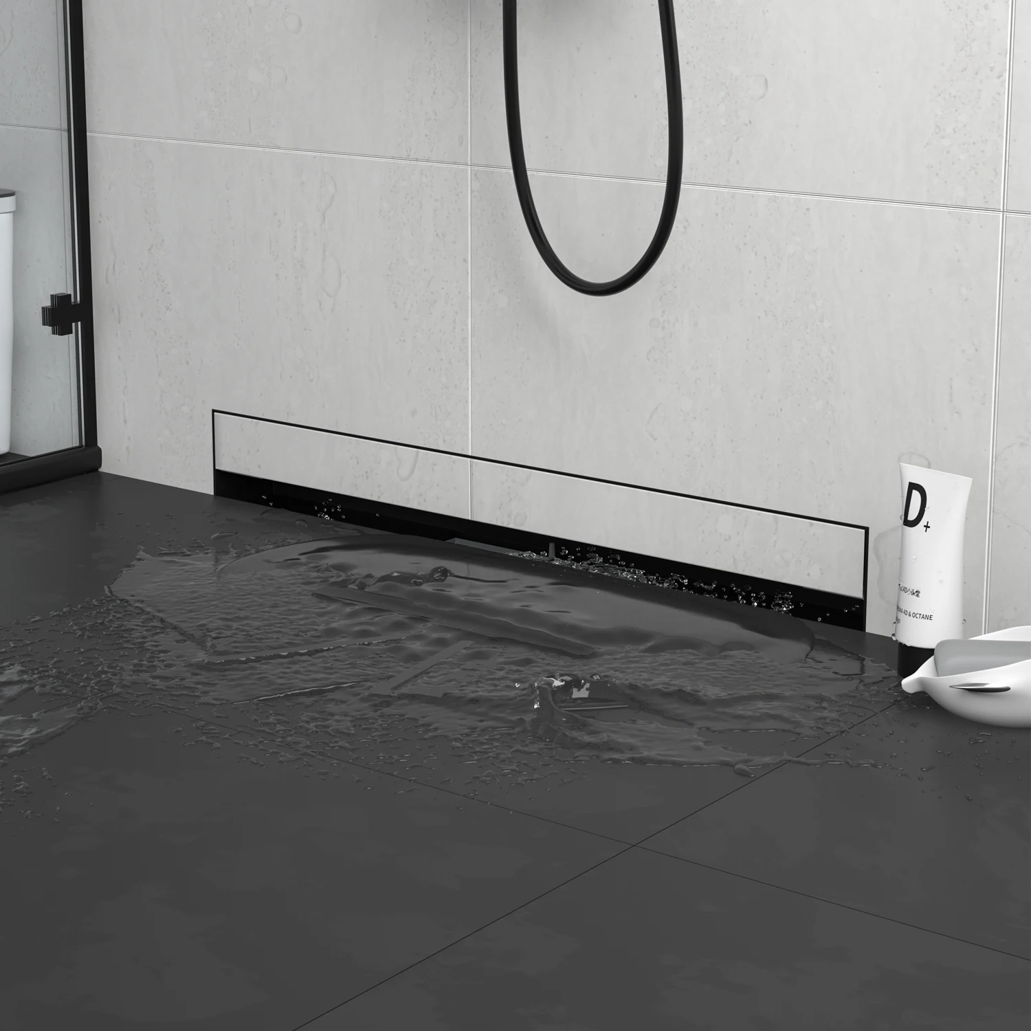 Invisible Floor Drains Embedded Wall Drains for Sale Drainage Solutions 304 Stainless Steel Modern Customized Logo Strainer WD1