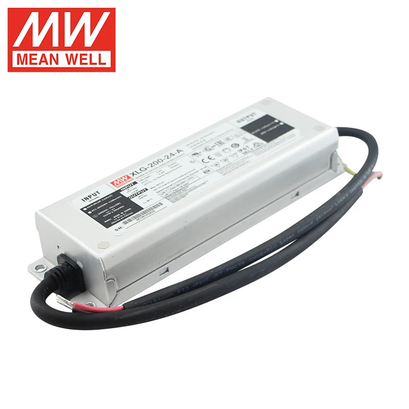 MEAN WELL XLG-200-24-A Full Power Output At 70~100% Constant Power Mode Operation IP67 Led Driver
