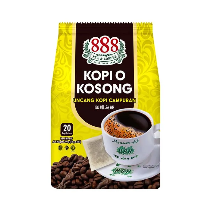 Горячая Распродажа, черный кофе Kopi O, 20 пакетиков, индивидуальная упаковка, горький вкус, дополнительный аромат и свежесть