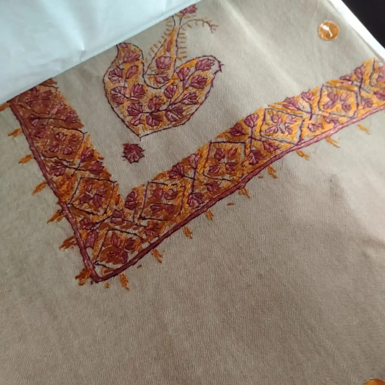 Turma Mussar Scarf Hand Embroidered Scarf for saudi arab and uae or qatar