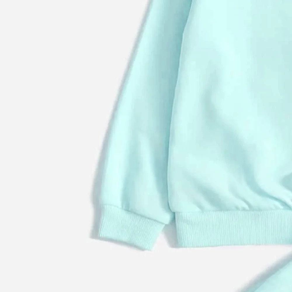 OEM  Custom Logo High Quality Kids Girls Unicorn Tracksuit / Factory Price Adjustable Crew Neck Tracksuit For Kids Girls