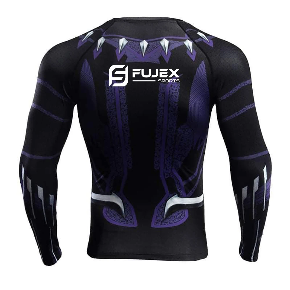 Mens Custom Rash Vest Long Sleeve Lycra Compression Shirt Quick Dry Rashguard Sublimation Rash Guard Men Quantity Top Customize