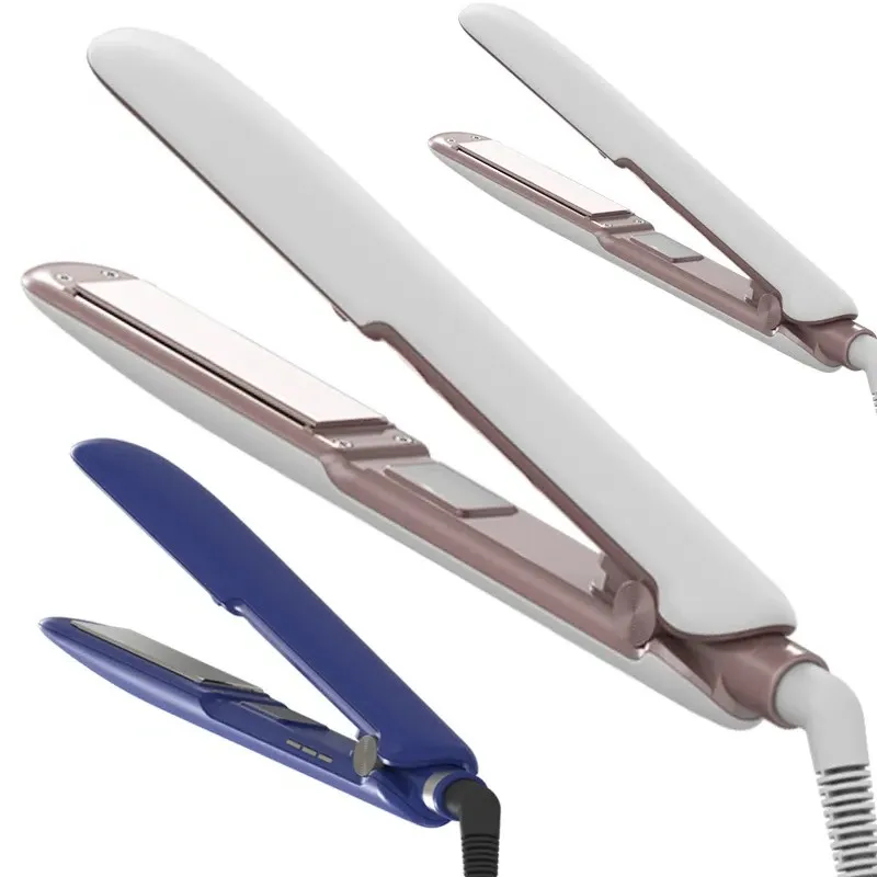 Vietnam PTC Hair Straightener Professional Custom Color Logo Ceramic Flat Iron Black Blue Rose Gold Ceramic Gray Power Plate