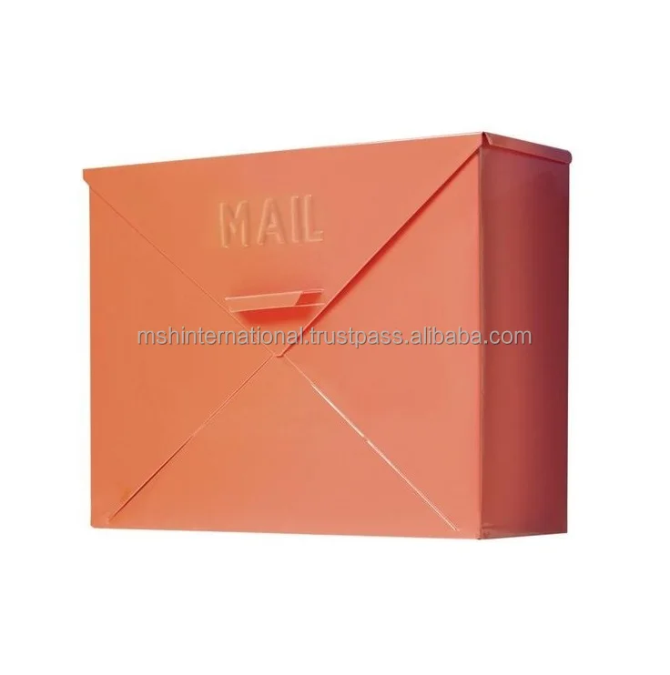 Wall Mounted Letter Box, Post Box Mailbox Suggestion Box Vintage Iron Country House Outdoor Home Decor