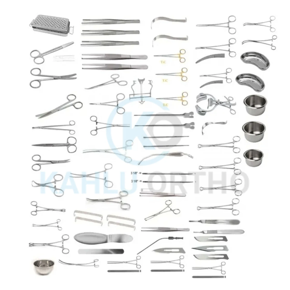 Stainless Steel Major General Surgery Instruments,Basic Major Orthopedic Set Surgical Instruments By KAHLU ORTHOPEDIC
