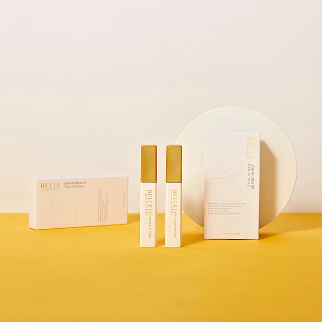 Belle Lash double up (LD) eyelash & eyebrow tonic + conditioner (10ml,10ml) made in Korea hair growth serum Vegan-certified