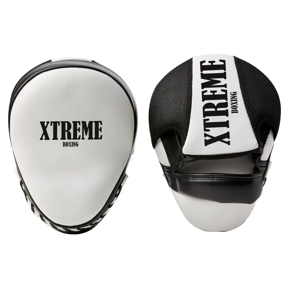 Buy Customize Leather Focus Pads Boxing Muay Thai Kickboxing Punching hand Pad Mitts accept custom logo design