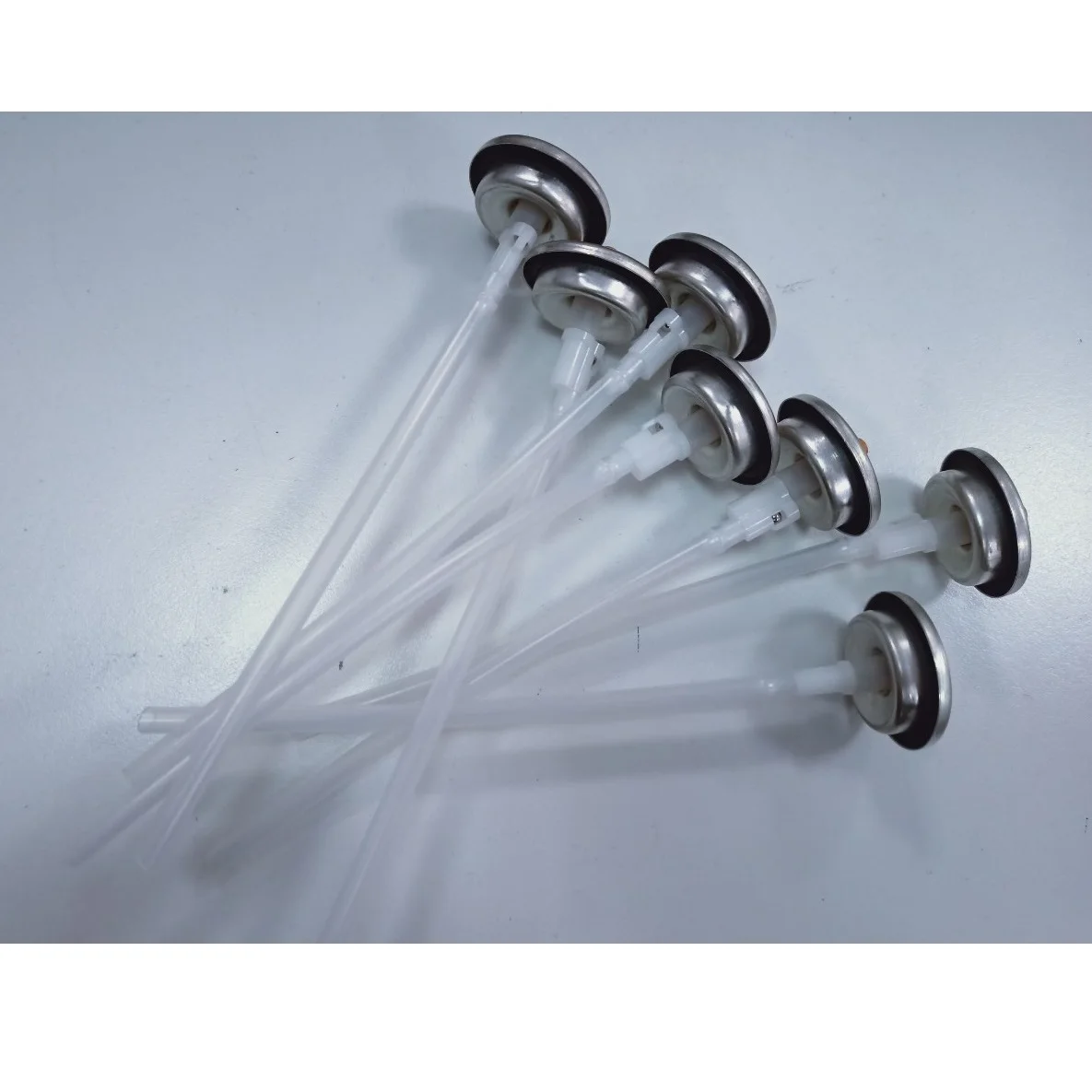 Aluminium-Plastic Diameter 65mm T-shape Stream Spray Nozzle Spray Valve For Aerosol Paint Cans And Air Freshener