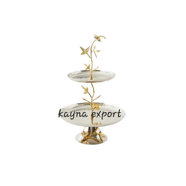 MOST SELLING HEART SHAPE METAL TRAY CUPCAKE STAND CUSTOM MADE DESIGN CUPCAKE STAND GOLD COLOR DESIGNER CUPCAKE STAND FOR WEDDING