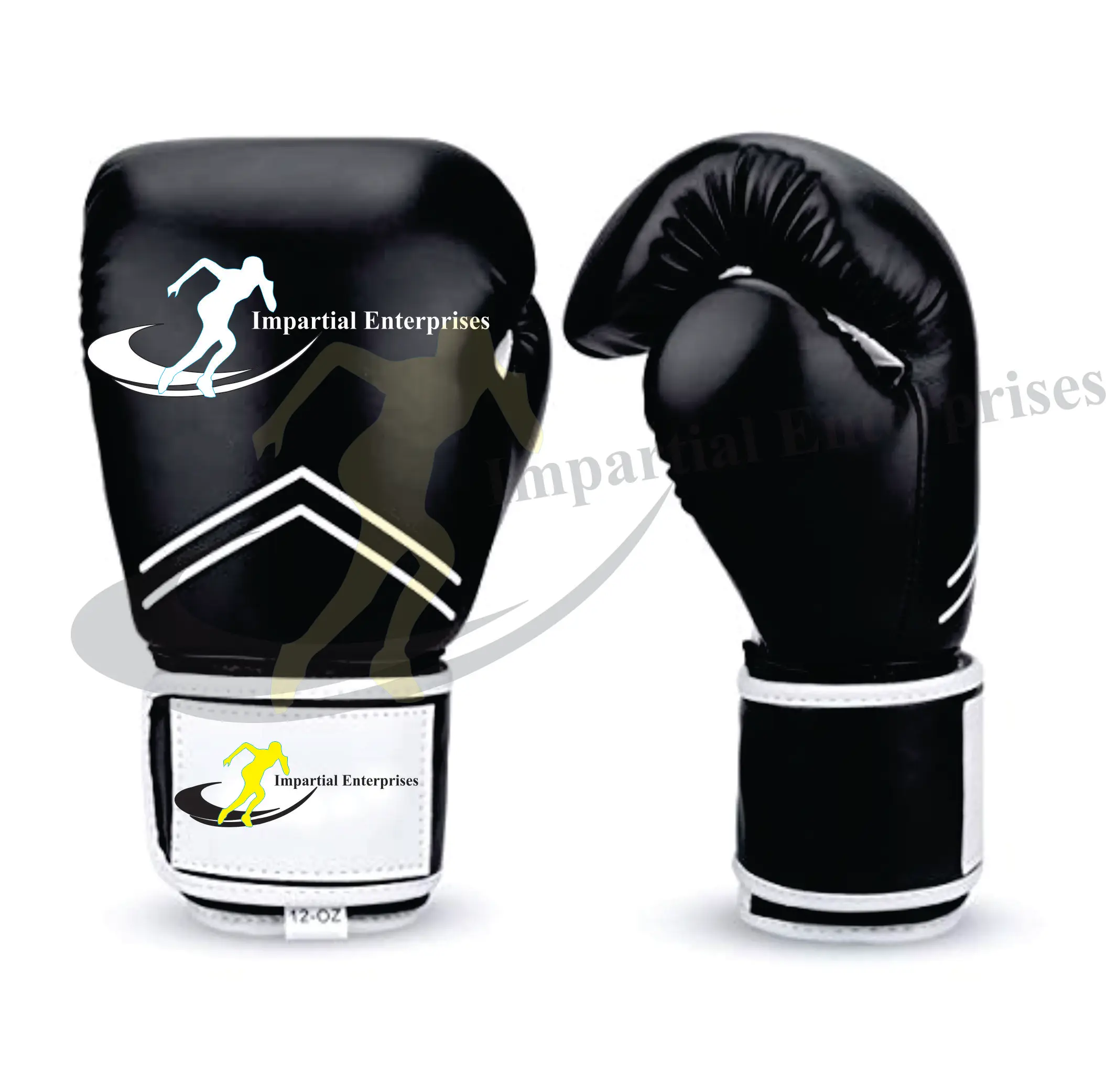 Боксерские перчатки из натуральной кожи или ПУ с принтом логотипа