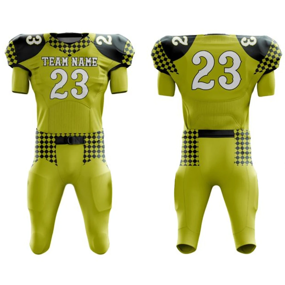 Best Style American Football Uniform Custom Football Team Wear Uniform / Customized Cheap Printed American Football Uniform