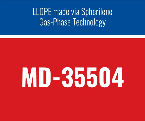LLDPE Granules MD-35504 MDPE made via Spherilene Clear Bag White Packing Color Material Molding Natural