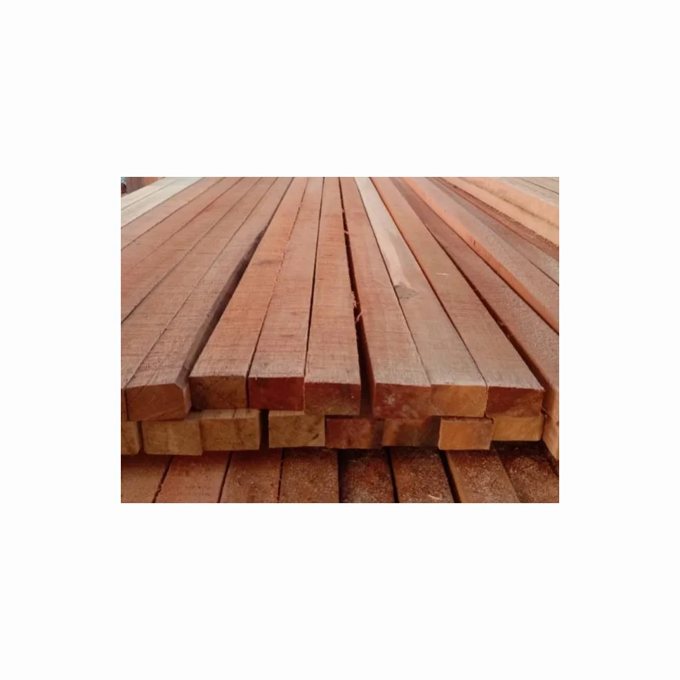 Wholesale Exporter of Strong Built Solid Wood Boards Dark Red Meranti Wood Cladding 30x55 mm Cheap Price