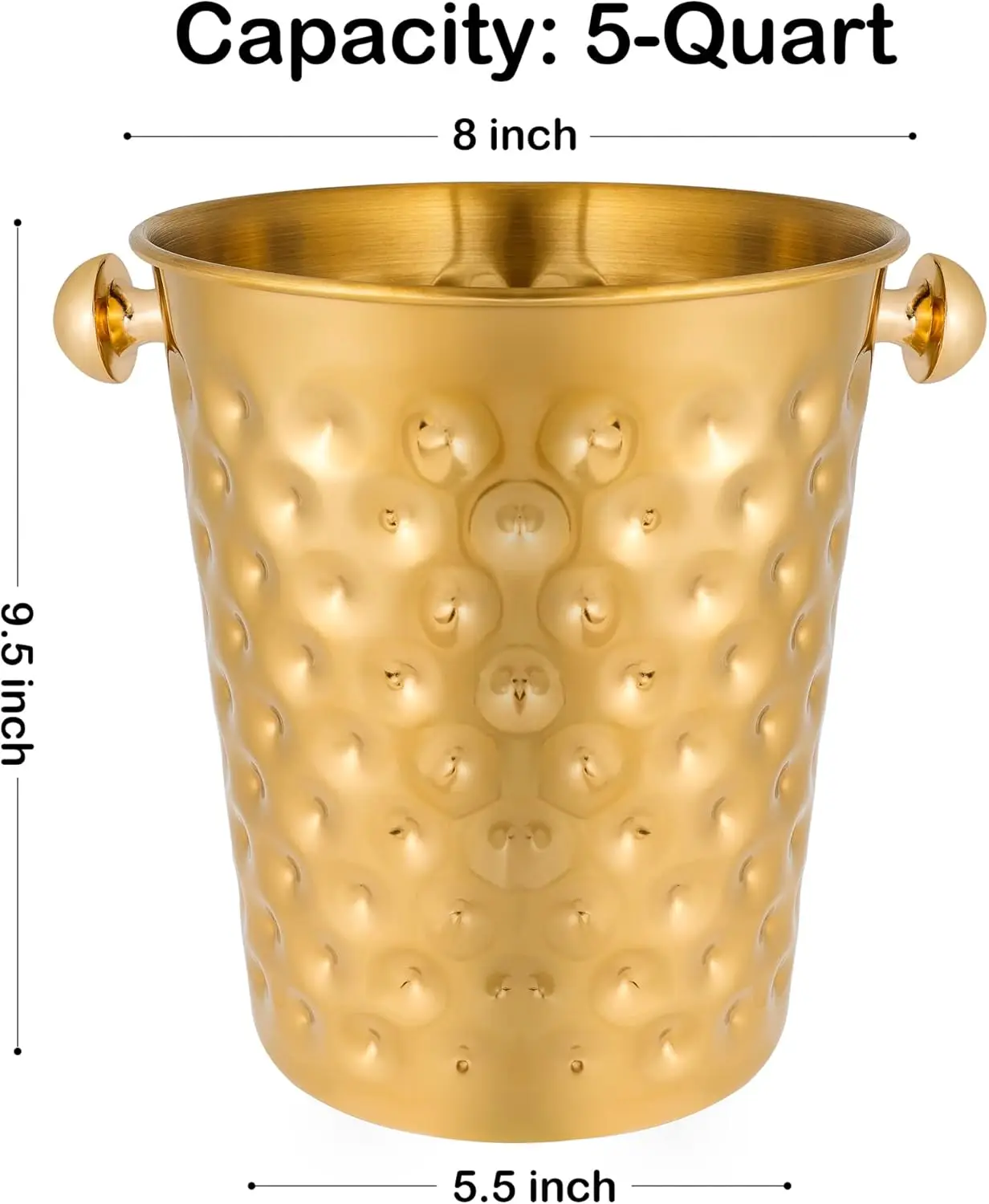 Unique taper single wall handmade coins Design Party Tub Bottle holder Beer Cooler Quality ice Bucket KGN BW 7047 multi color 3L