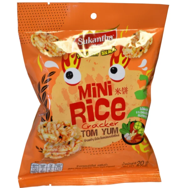 Wholesale Sukantha Mini Rice Cracker With Tom Yum Flavour from factory