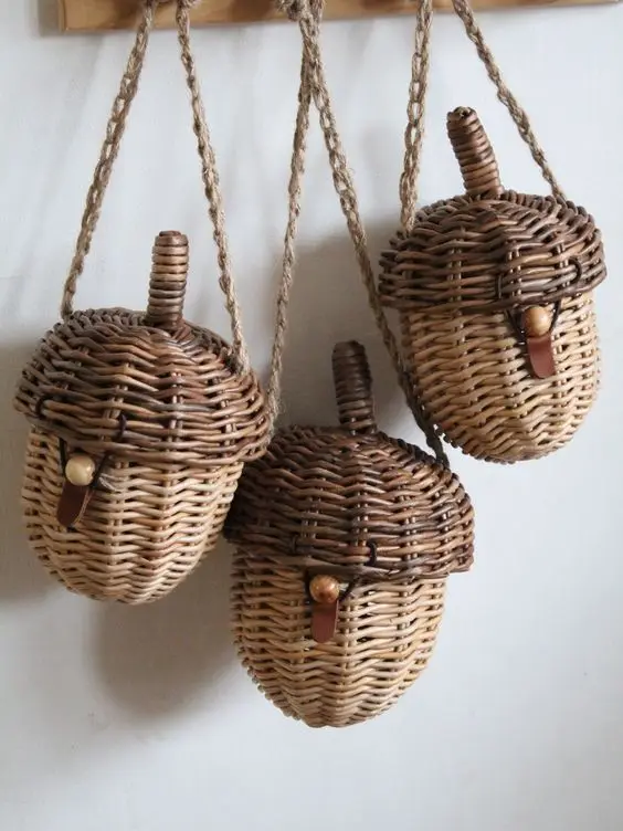 Most Popular Rattan Knife & Fork Storage Basket Holder, Tableware Arrangement Basket, Chopstick Cosmetics Storage Holder Basket