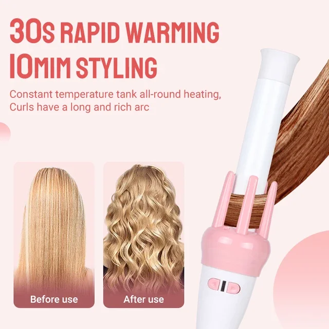 Heat Resistant Hair Curler Styling Safe And Easy To Use Hot Ceramic Sale Automatic Rotary Curl Iron Wand Tool