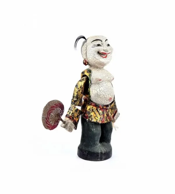 Desk Decor Package Wholesale Design Durable Material Jackfruit Wood Water Puppet Earth God from Vietnam Handicraft Export