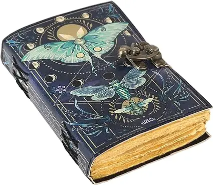 Ведьмовство поставляет пустую книгу теней дневник ручной работы из кожи с застежкой от индийского экспортера