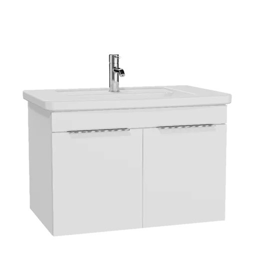 Solid Wood Floor Mount  Solid Wood Cabinets Bathroom Vanity Include Wash Basin and Cabinet for Bathroom