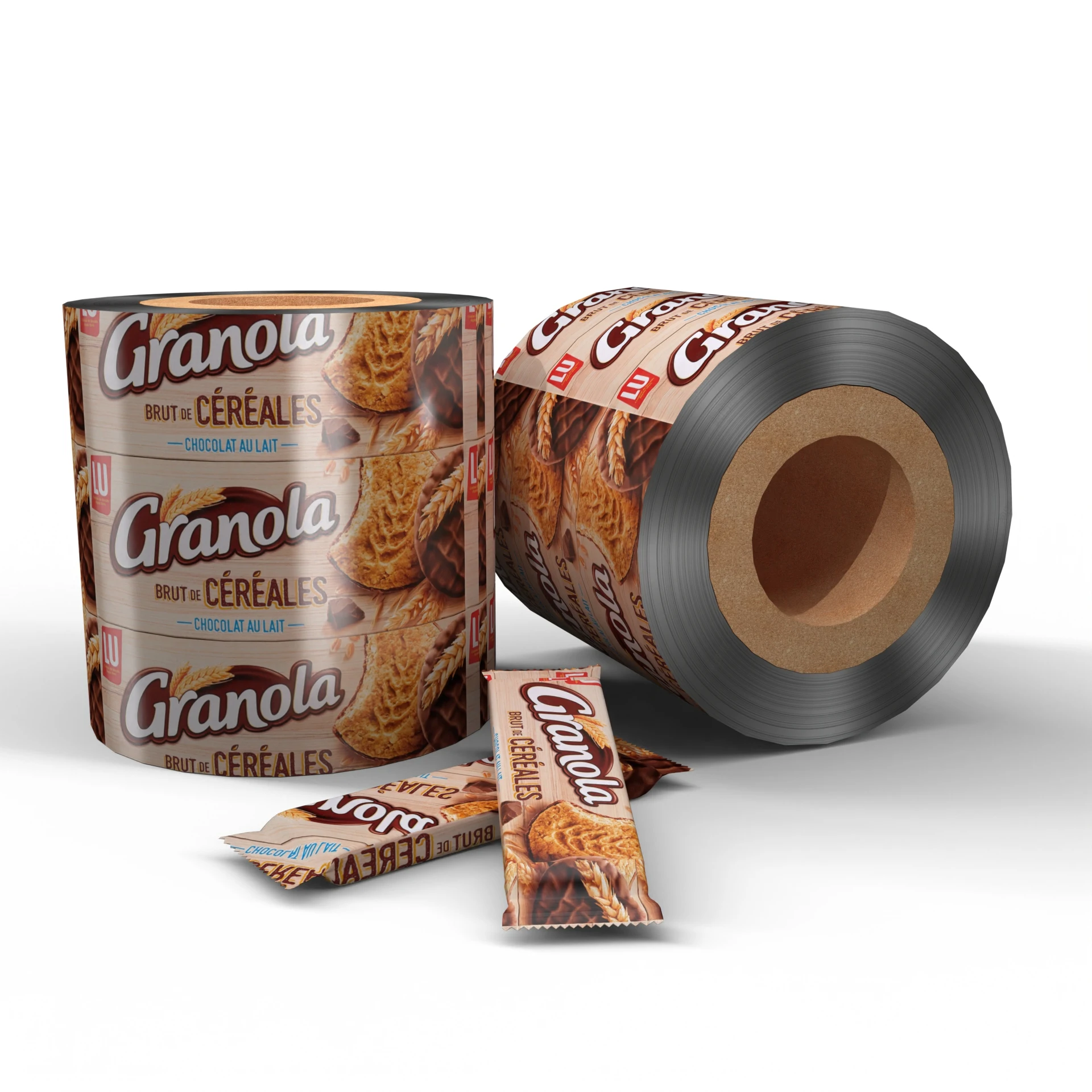 Candy Cookie Snack Chips Coffee Packaging Laminated Sachet Film Roll Plastic Aluminum Foil Packaging Roll Film