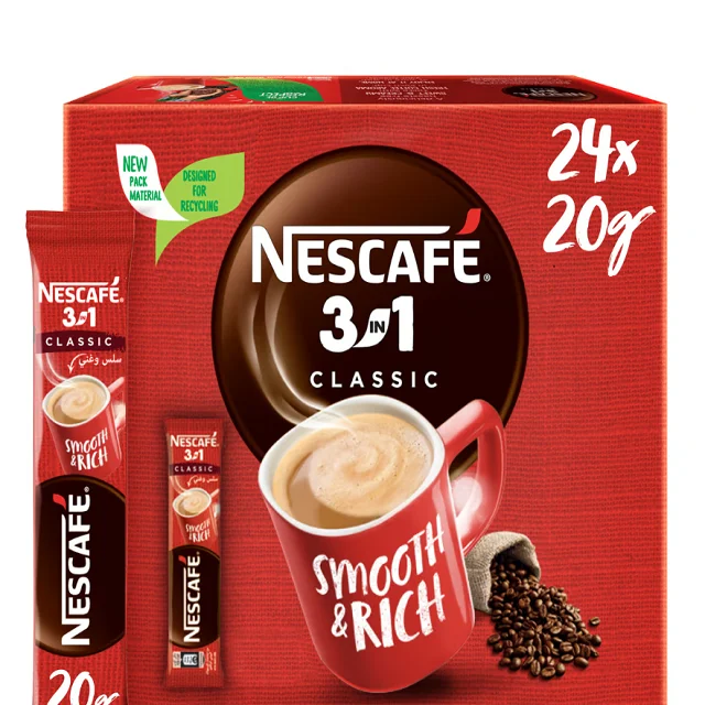 Заводская цена оптовая продажа растворимый кофе Nescafe 3 в 1