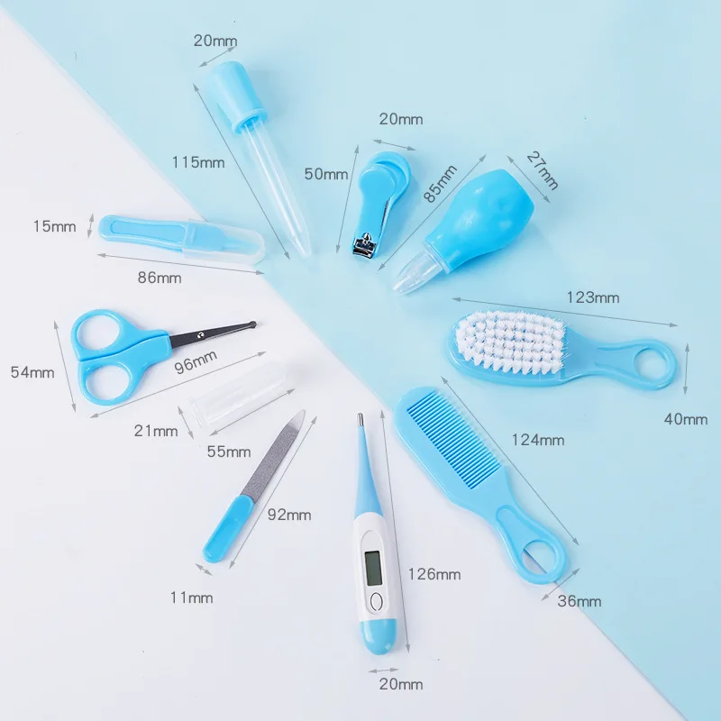 Baby care set of 10 sets mother and baby nail clipper comb nose sucker combination baby nail clipper set