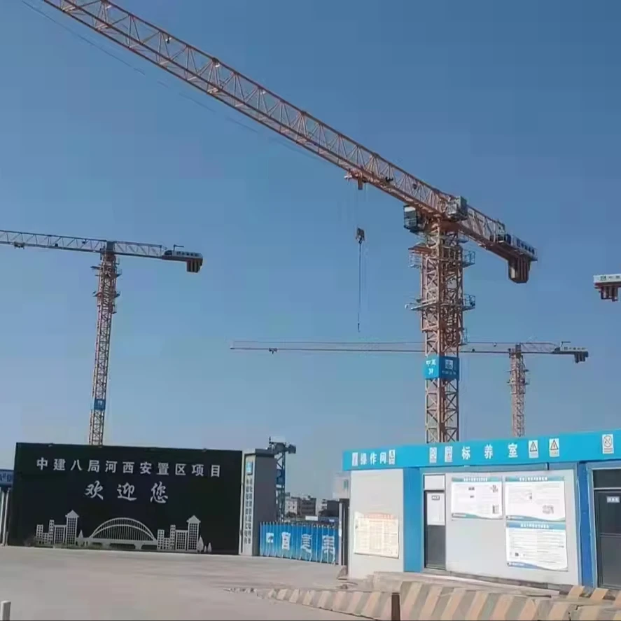 Конкурентоспособная цена хорошие характеристики подержанные башенные краны длина 65 стрелы башенный кран для крупномасштабного строительства