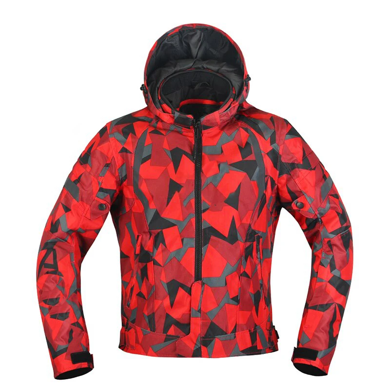 Winter Style Motorcycle Jacket For Men Women Riding Protective Suit Motorcyclist Clothes Size M -5XL Gray Red Green Fs-042126