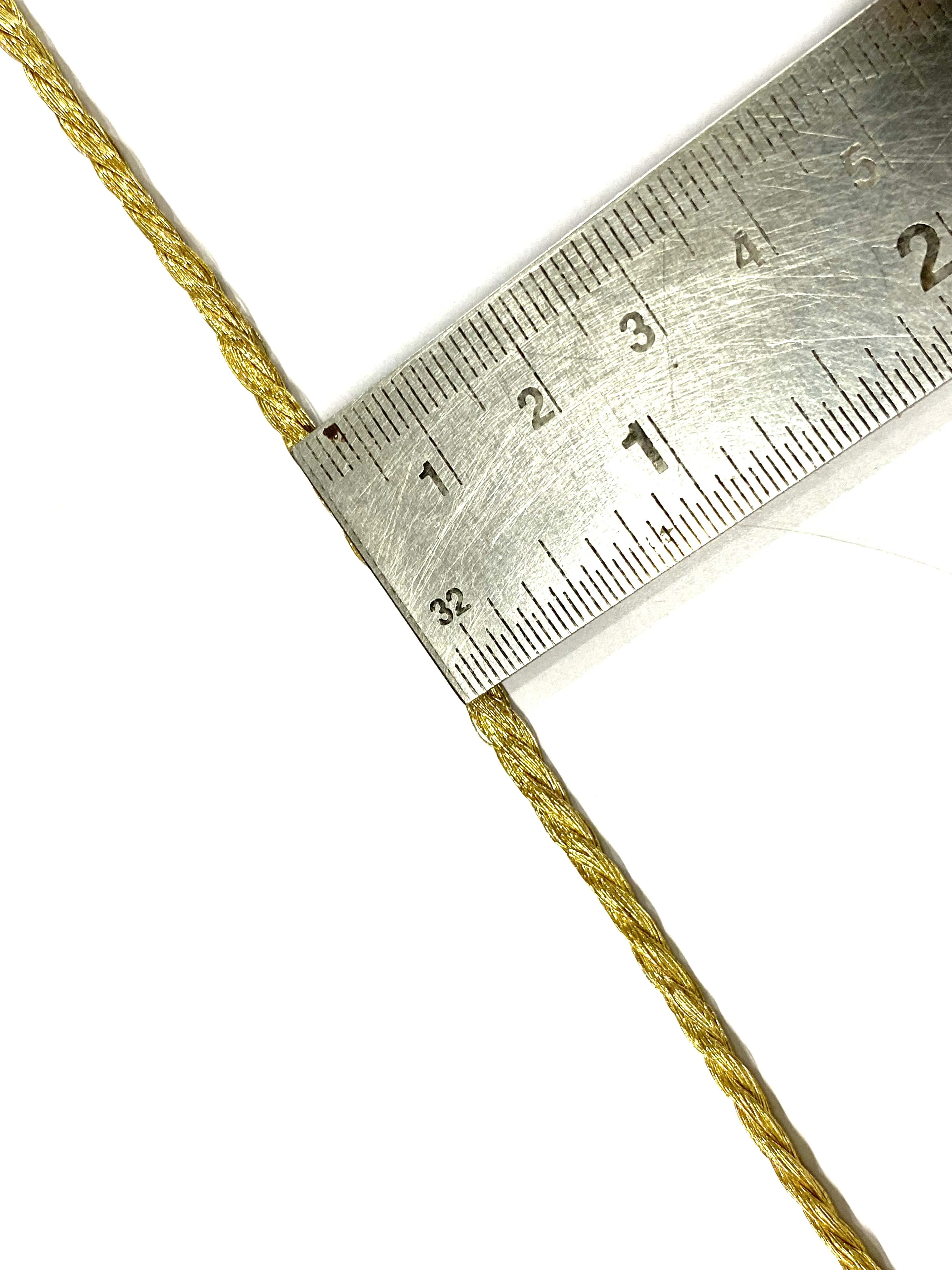 Metallic Gold Twisted Cords For Garments Tags Decorations DIY