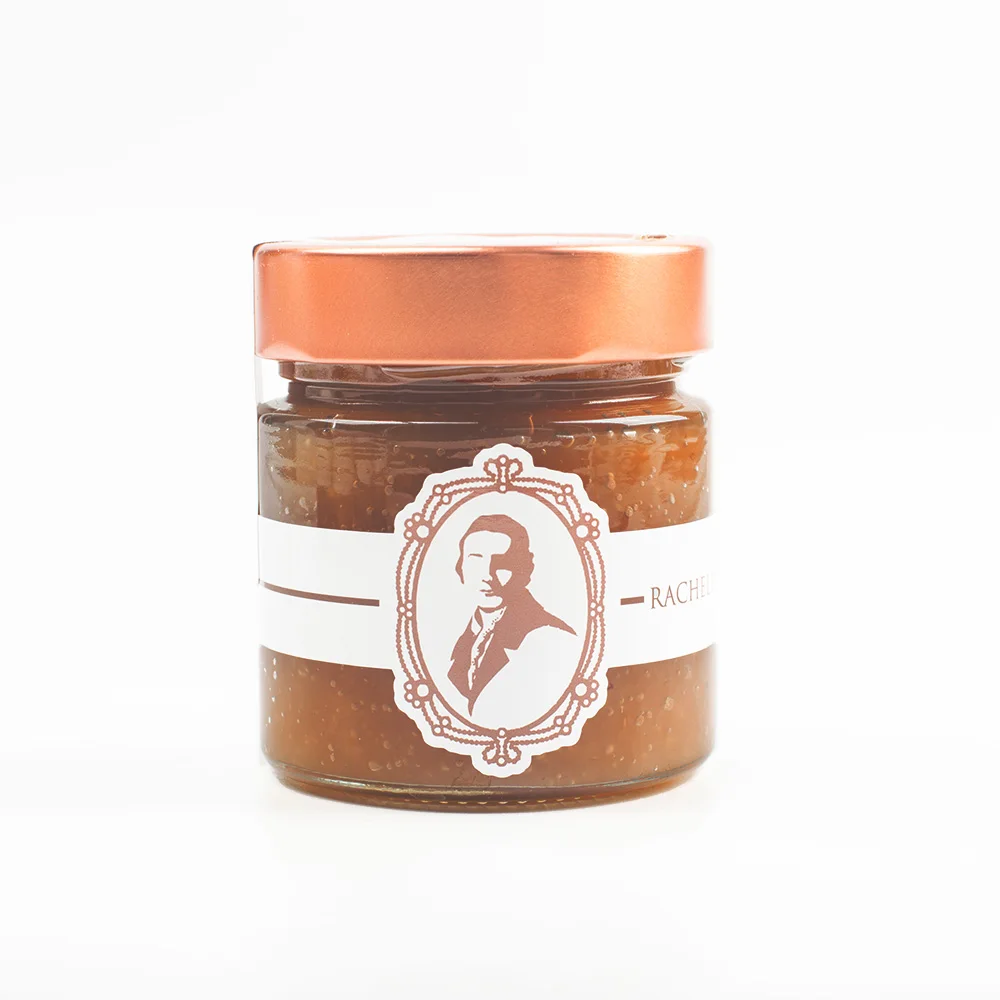 Premium Quality Artisan peach Jam Made in Italy Glass Jar 250 gr for Horeca & Delishop ideal for breakfast and dessert