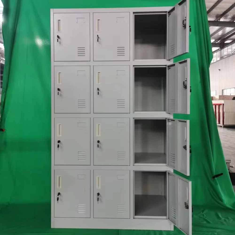 KD Structure Steel 12 Door Gym Locker Cabinet Iron Cupboard Wardrobe for Changing room Metal Staff Clothe Storage Closet Locker