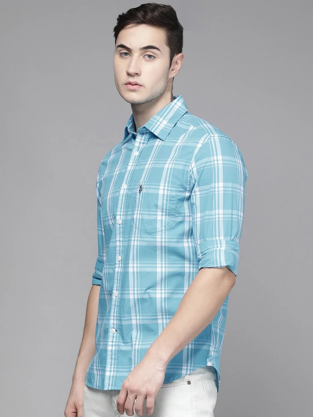 2022 high quality long sleeve heavy weight flannel shirts men cotton casual plaid shirt Pakistan  manufacturer