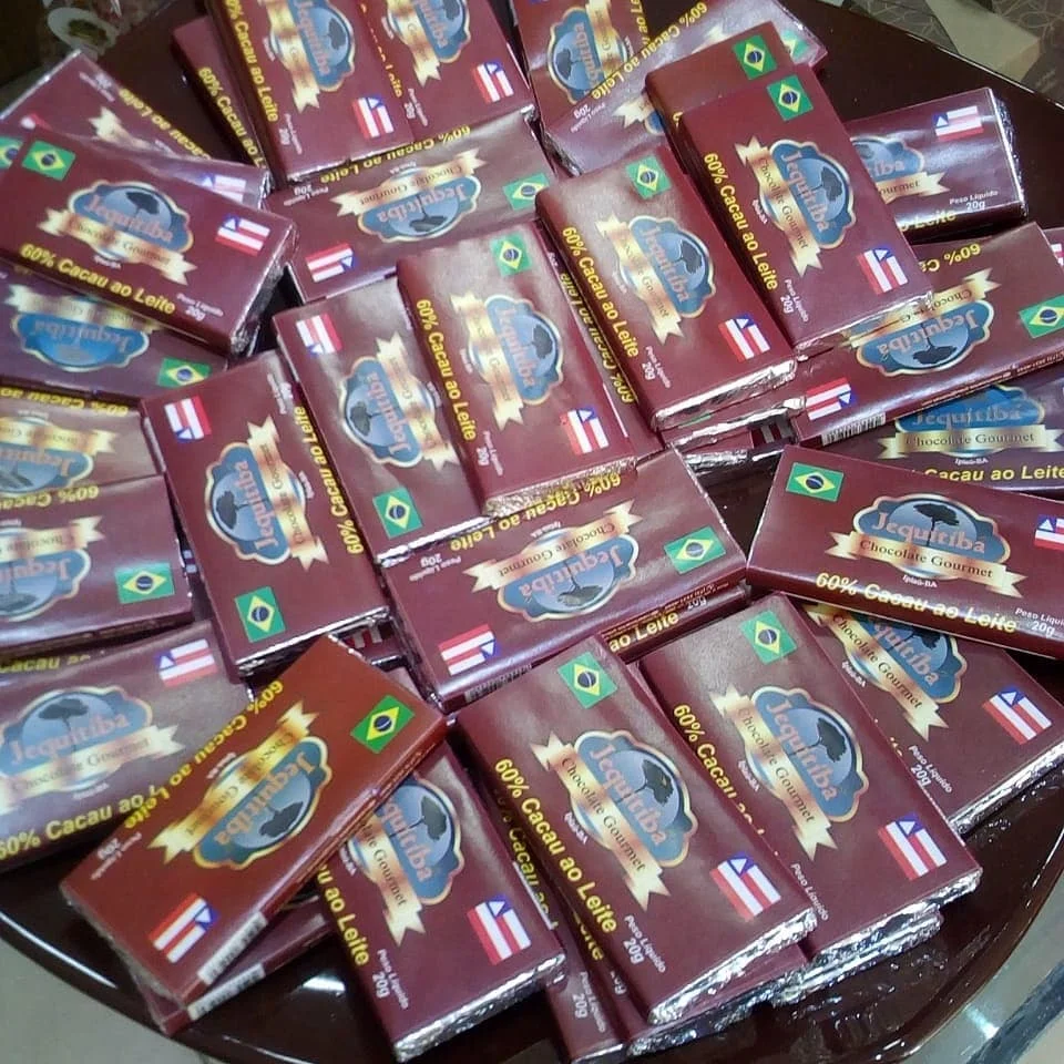 Chocolate Bar Jequitiba 60%, 70% or 75% Cocoa Hard Cocoa Butter Chocolate Bean to Bar Made in Brazil 20 grams