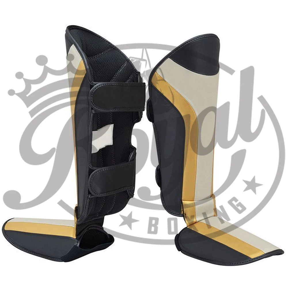 Best Selling MMA Shin Instep Guard Leg Boxing shin guards Muay thai Leather training shin pads
