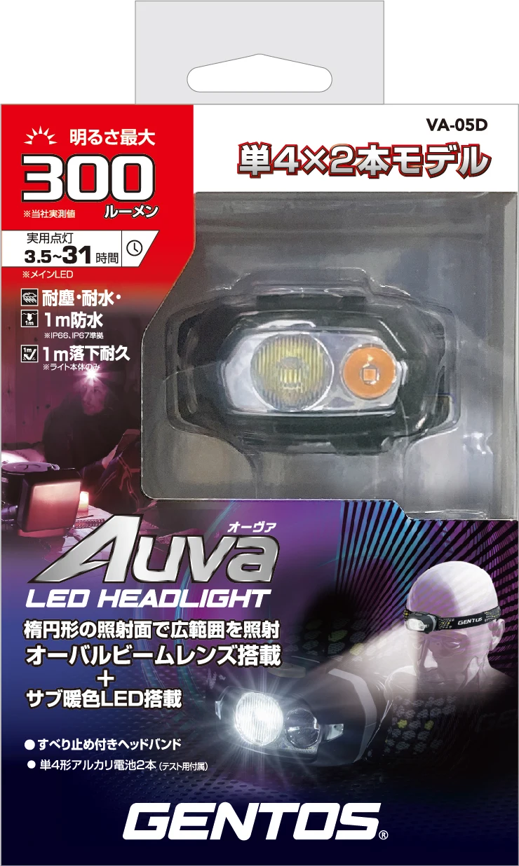 Japan-Made Torch Portable LED Outdoor Work Light Lightweight Construction Headlamp