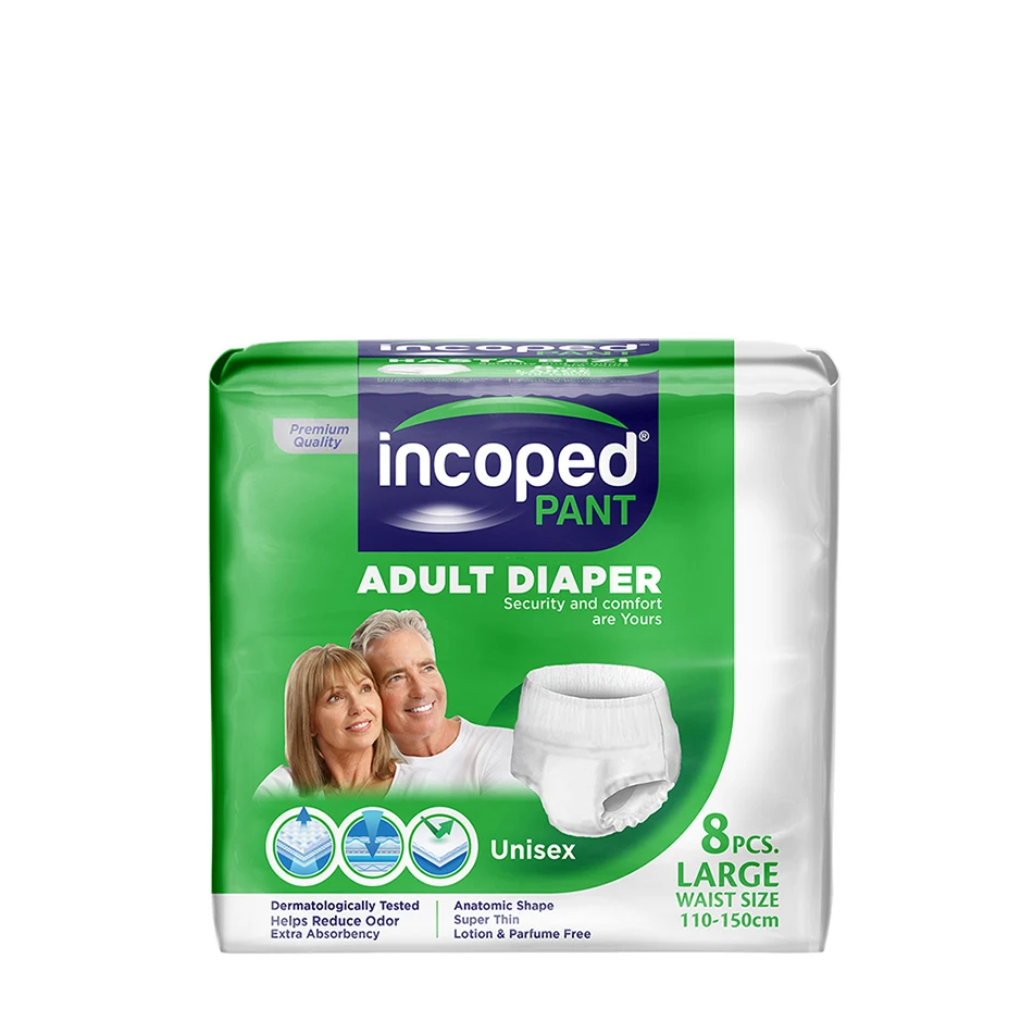 Incoped Pant Unisex Adult Diaper Medium Large And Ex Large Size Available Adult Diaper BUY at Wholesale