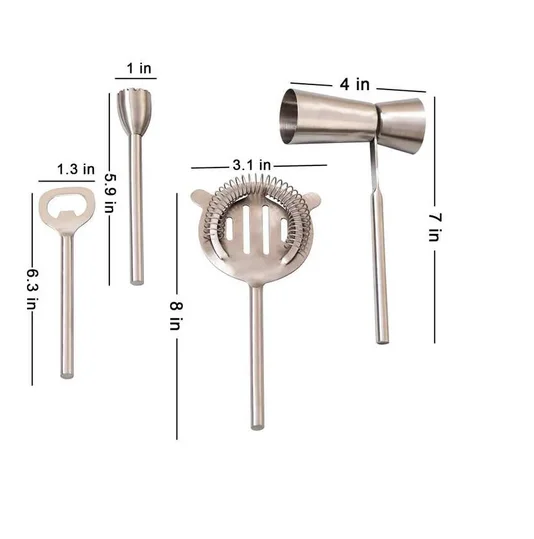 Brass Dear Face Stainless Steel Bottle Opener Cocktail Metal Tools Spoon Feature Boston Eco Material