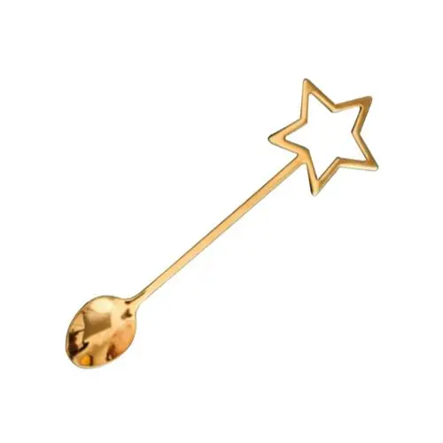 Palm Tree Handle Coffee And Tea Spoon With New Look Design Handmade Gold Plated Baby Spoon Set