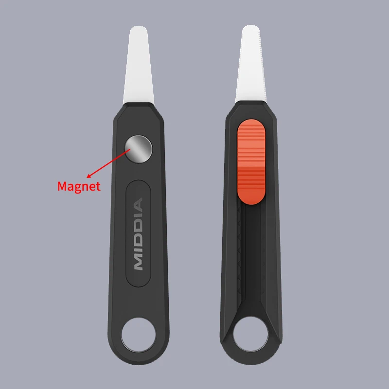 Ceramic Mini Utility Knife Safety Box Cutter With Sawtooth Edge Handle Zirconia Knives Cardboard OEM Portable