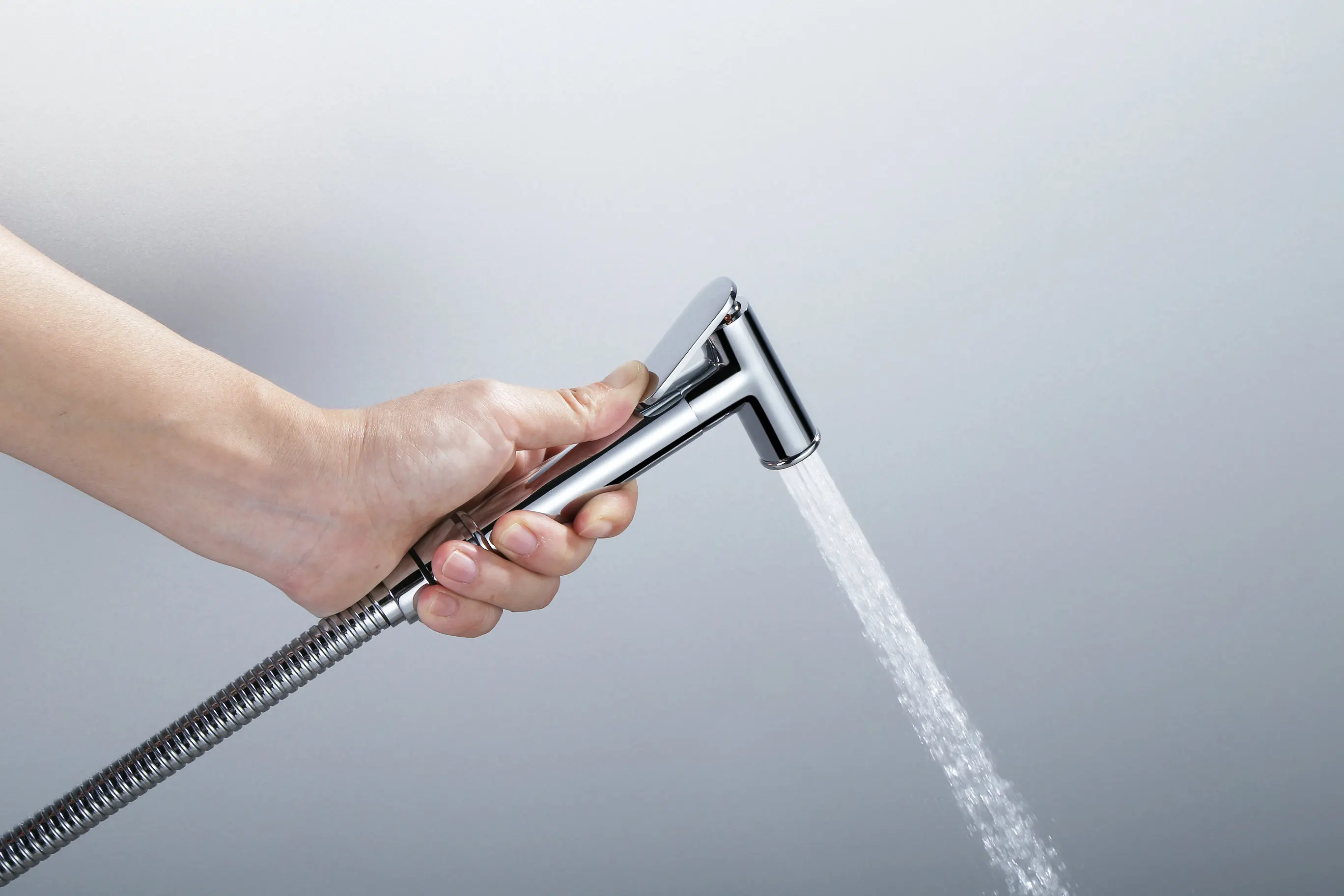 Bathroom toilet hand bidet spray gun angle valve convenient high-pressure water gun for floor toilet cleaning