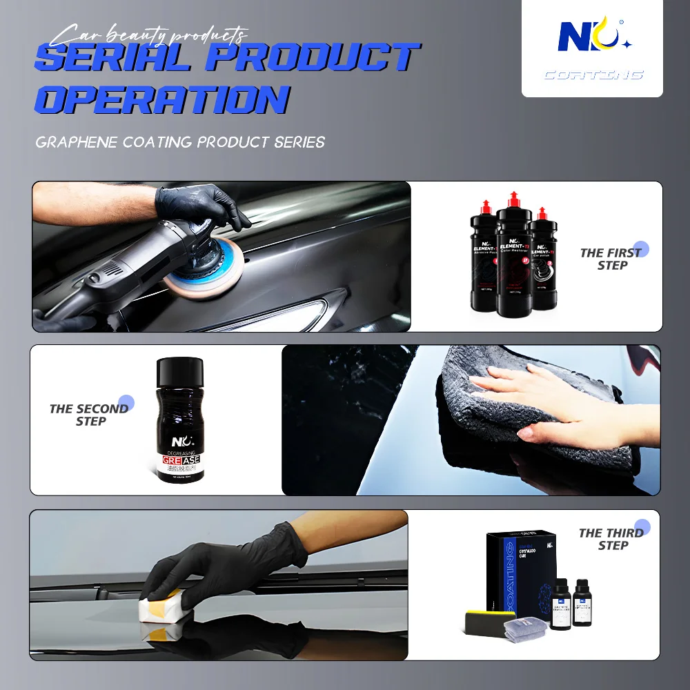 Wholesale 2024 New match Graphene coating kits for polish  wax car degreaser car detailing products