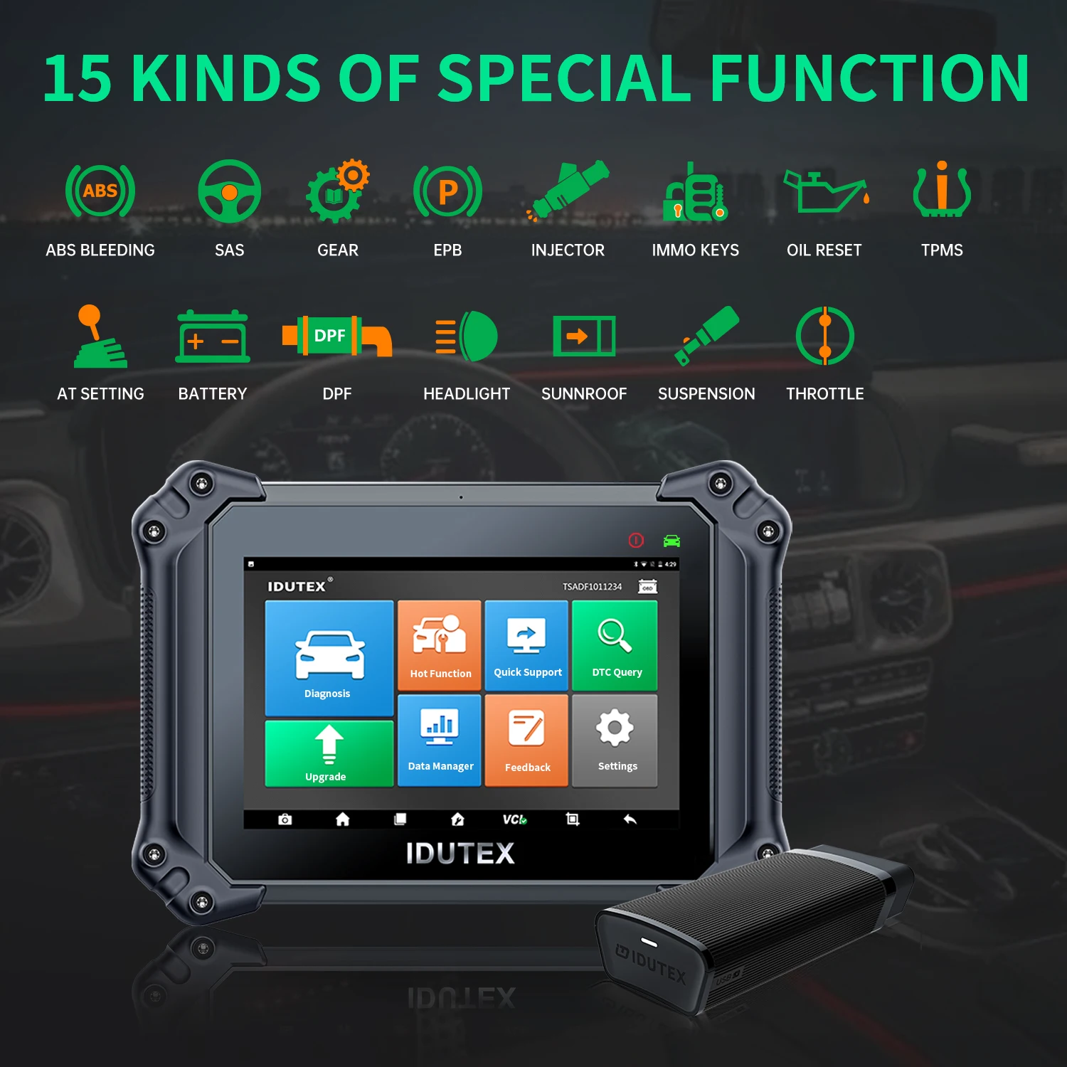 Idutex DS810 Universal Vehicle Diagnostic Tool for BMW diagnostic machine for all cars obd scanner