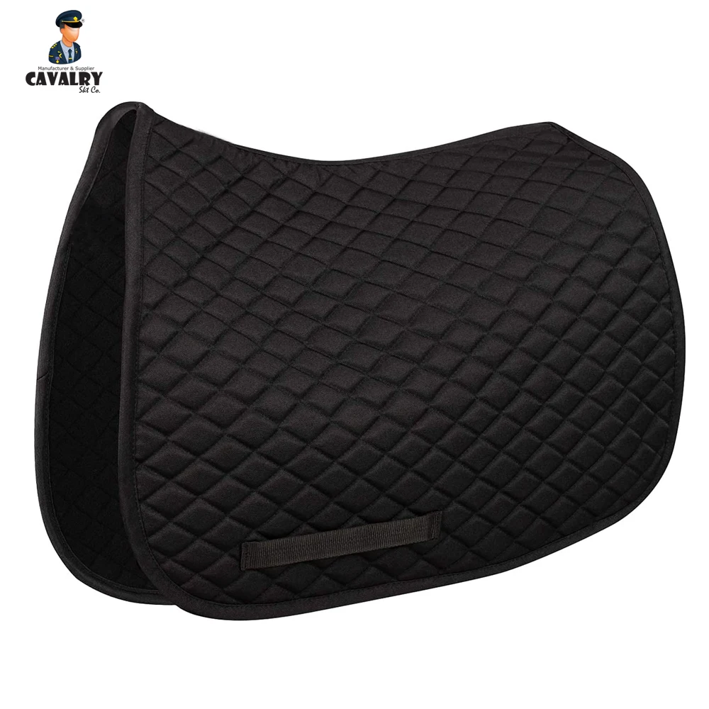 Superb Quality Custom Saddle Pad Cotton Polyester Comfortable English Horse Riding Saddle Pads By CAVALRY SKT COMPANY