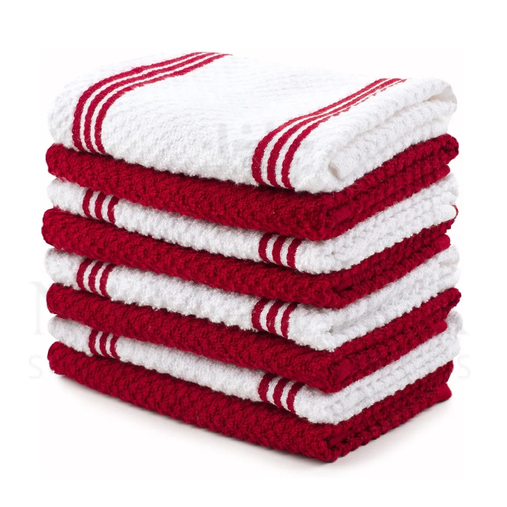 Buy Streak-Free Lightweight Custom Logo Design Cotton Premium Quality Cleaning Kitchen Towels