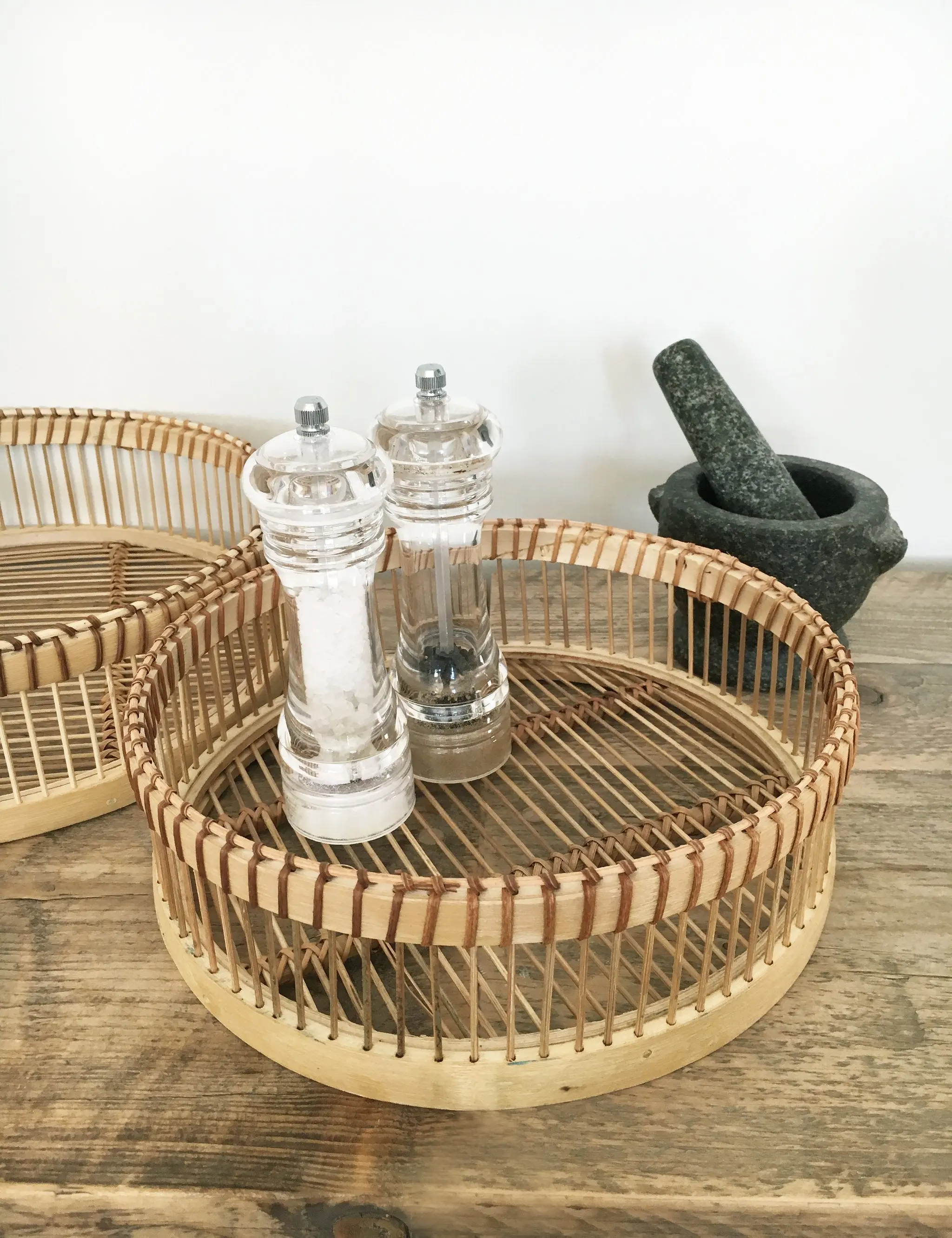 Trendy Bamboo Serving Tray Vintage Tray Customized Design For Room Refurbishment